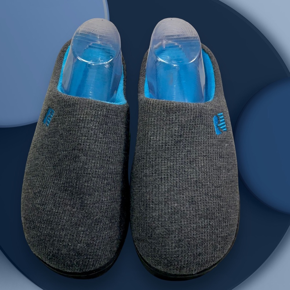 Rock Dove Men’s 2 ToneSlippers 2023 Version, Size M(9-10) Gray/Blue, Pull on